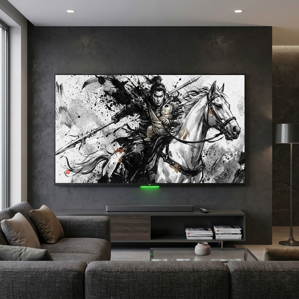 【三国志】趙雲 子龍(一身是胆)最高級水墨画アセット | Zhao Yun Ink Art (SV_TK003)(2種収録 / 商用可)