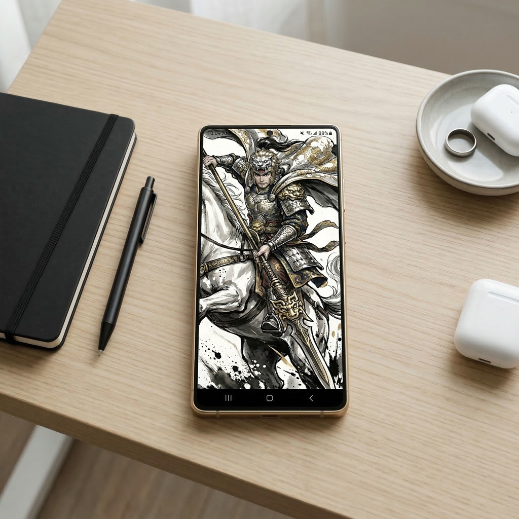 【三国志】馬超 孟起(西涼の錦)最高級水墨画アセット / Ma Chao Ink Art(SV_TK006) (2種収録 / 商用可)