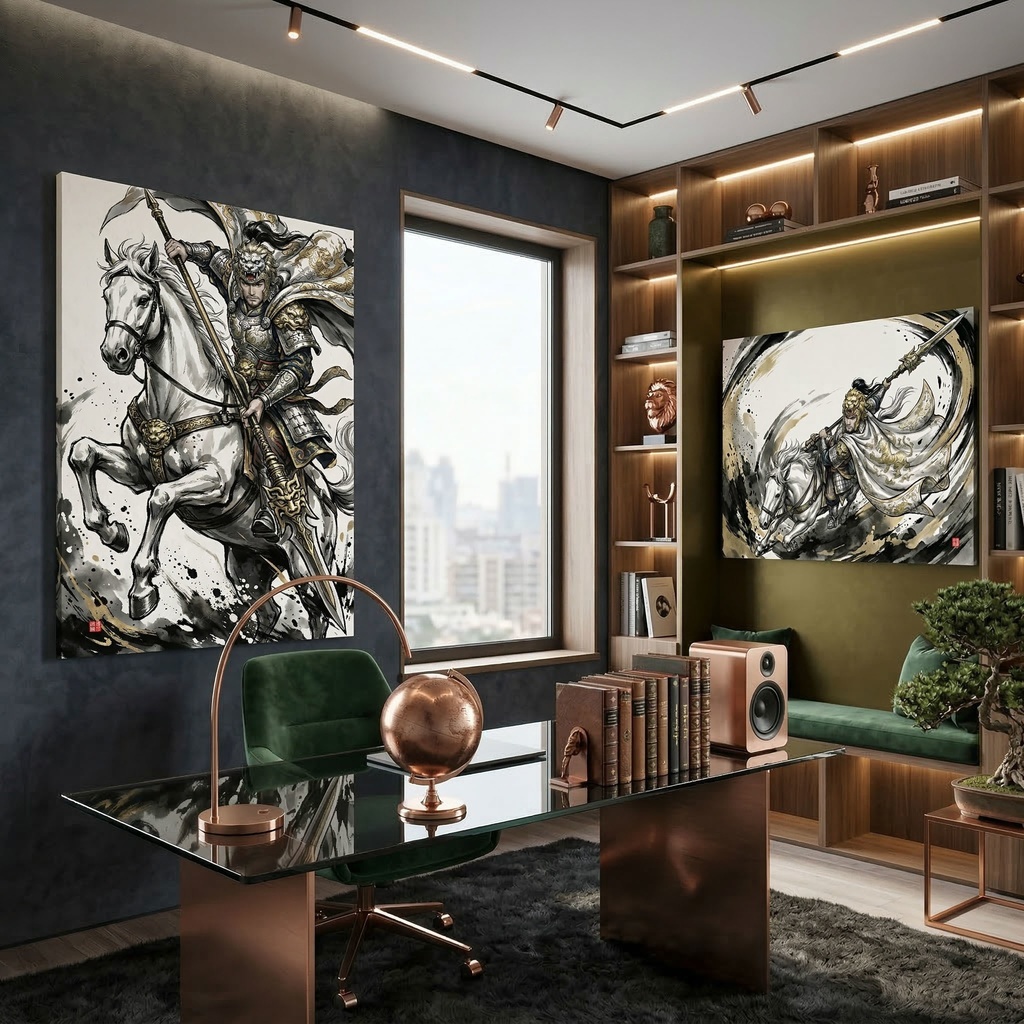 【三国志】馬超 孟起(西涼の錦)最高級水墨画アセット / Ma Chao Ink Art(SV_TK006) (2種収録 / 商用可)