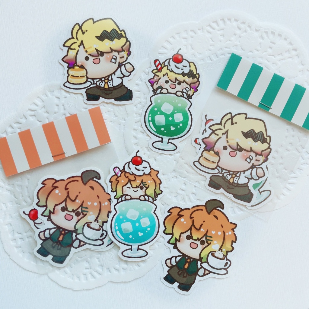 喫茶ステッカー(2枚組)