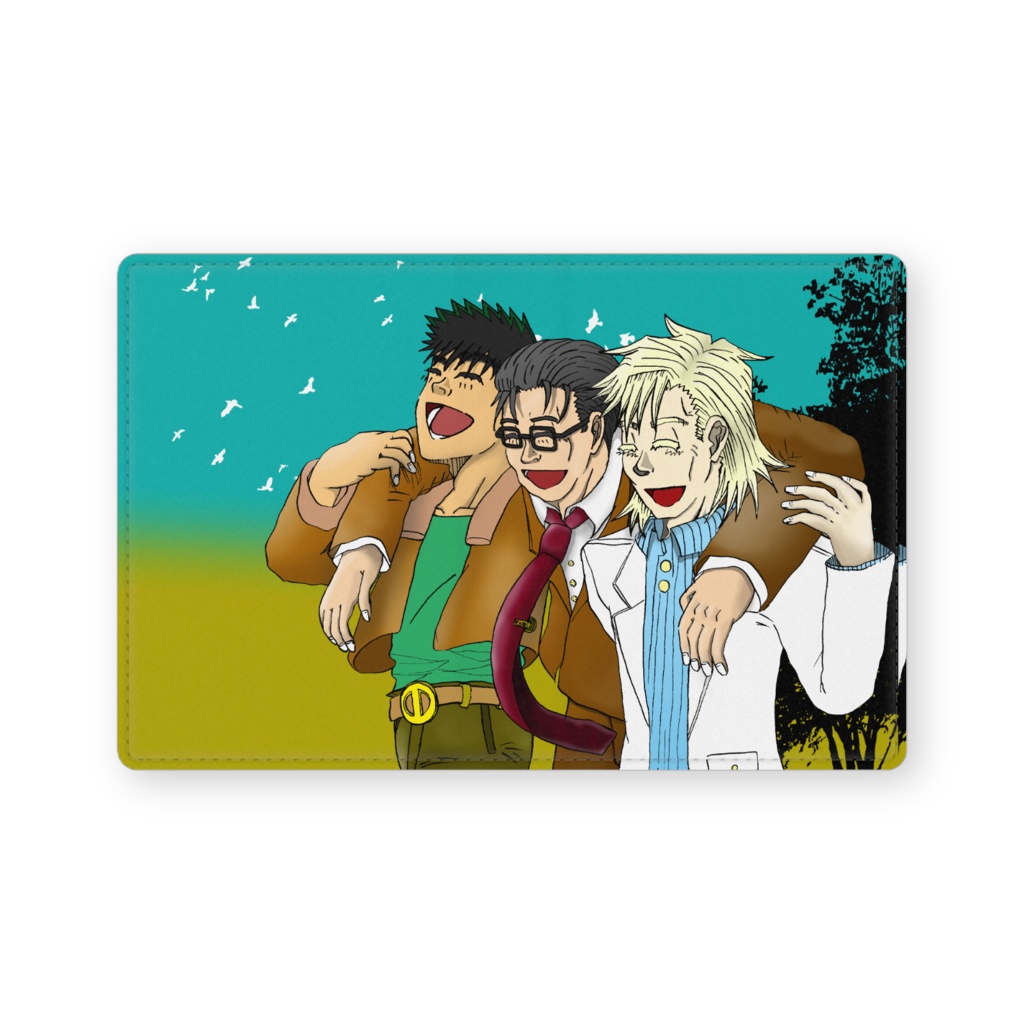 遊撃班の三人組 レーザー製名刺入れ
