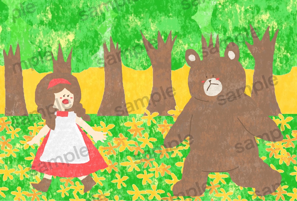 森のくまさんのポストカード🧸