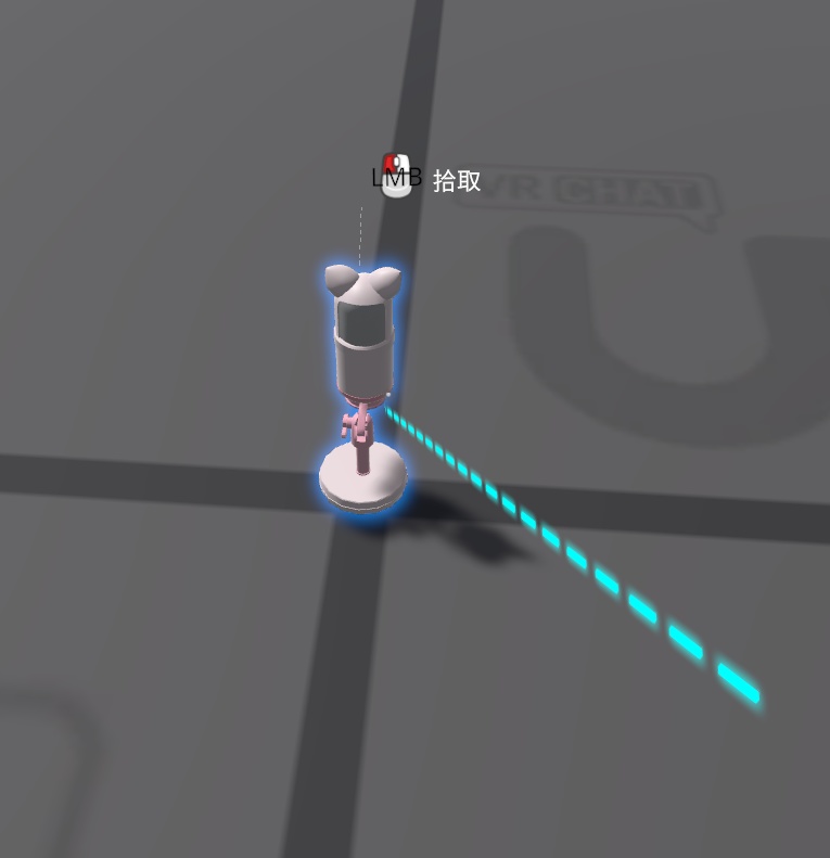 【VRChat World向け】猫耳デスクマイク 3Dモデル