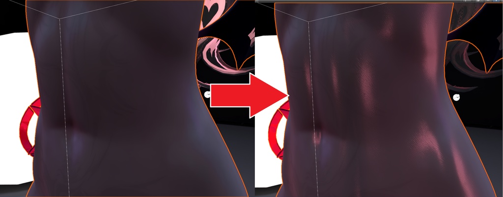 「 POIYOMI 」 リアルな反射と肌のような質感 | Realistic reflections and skin-like texture