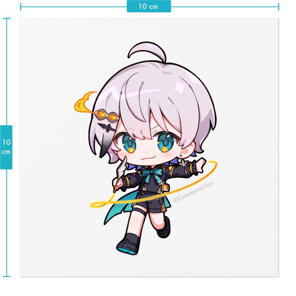 ▍絵描き系魔法使いくん│ステッカー