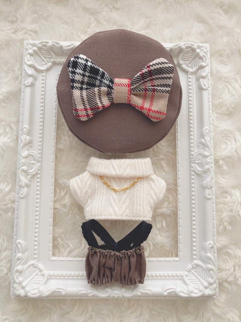 くすみブラウン✖️ニットトップスセット