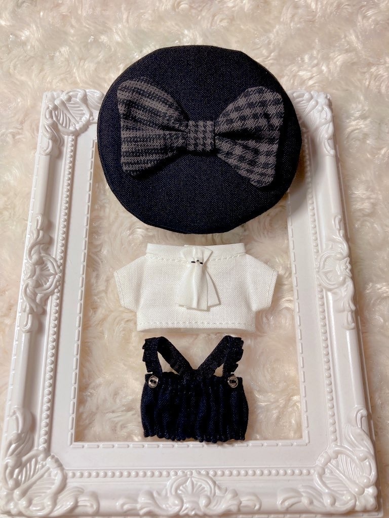 モノトーン✖️ボウタイブラウスセット