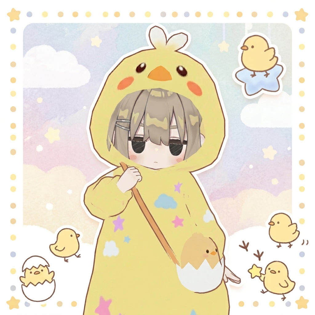 【まめふれんず対応】 ひよコスチューム🐤