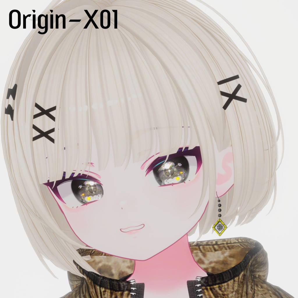 【発売記念セール中】【3Dアクセサリー】 "Origin-X01" Earring