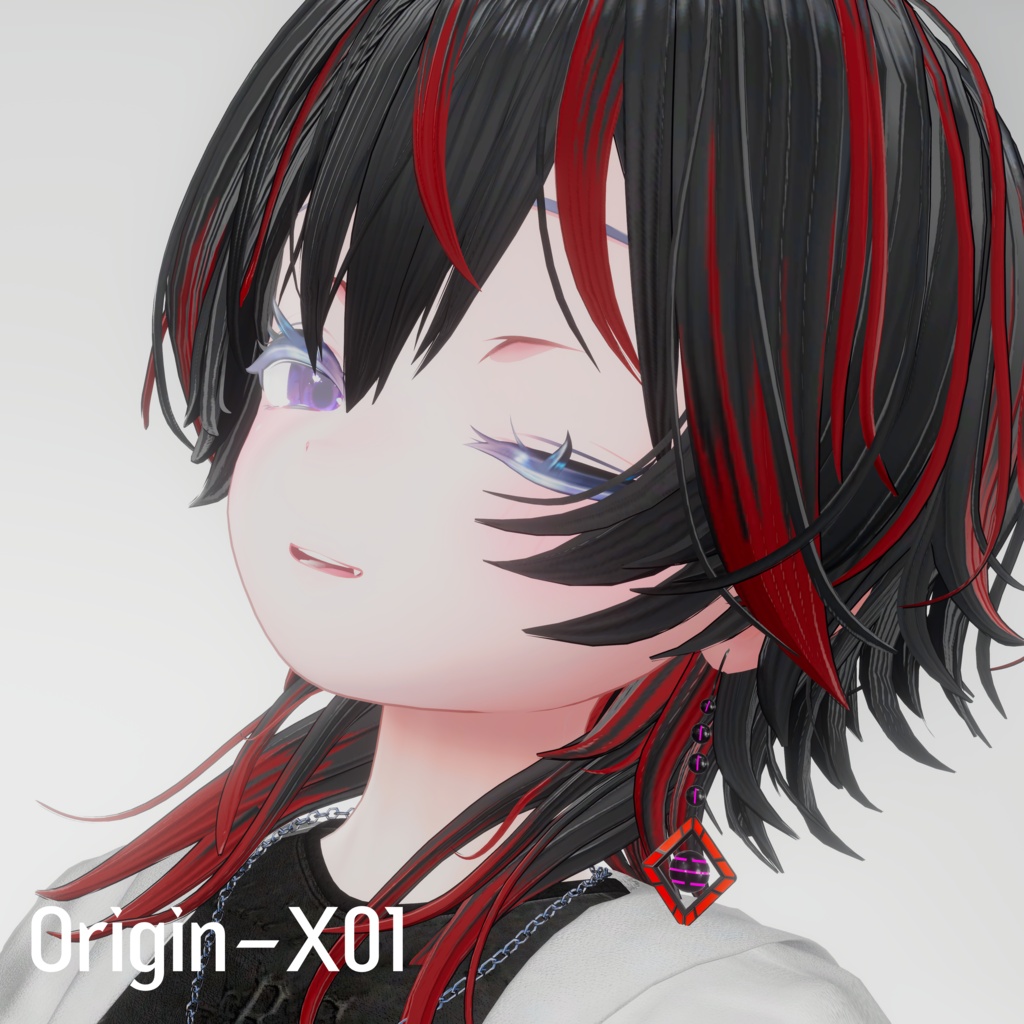 【発売記念セール中】【3Dアクセサリー】 "Origin-X01" Earring