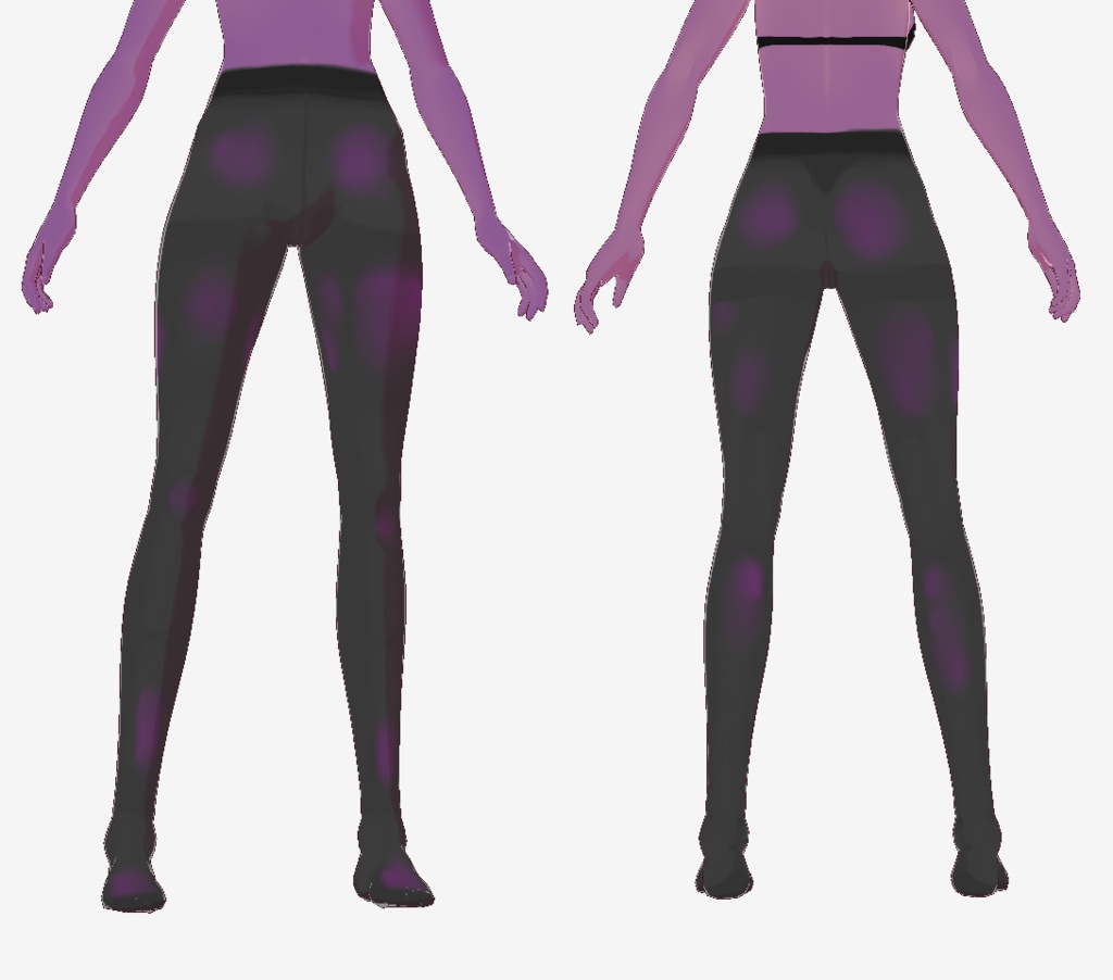 【VRoid用】ちょい透け7種類のタイツセット