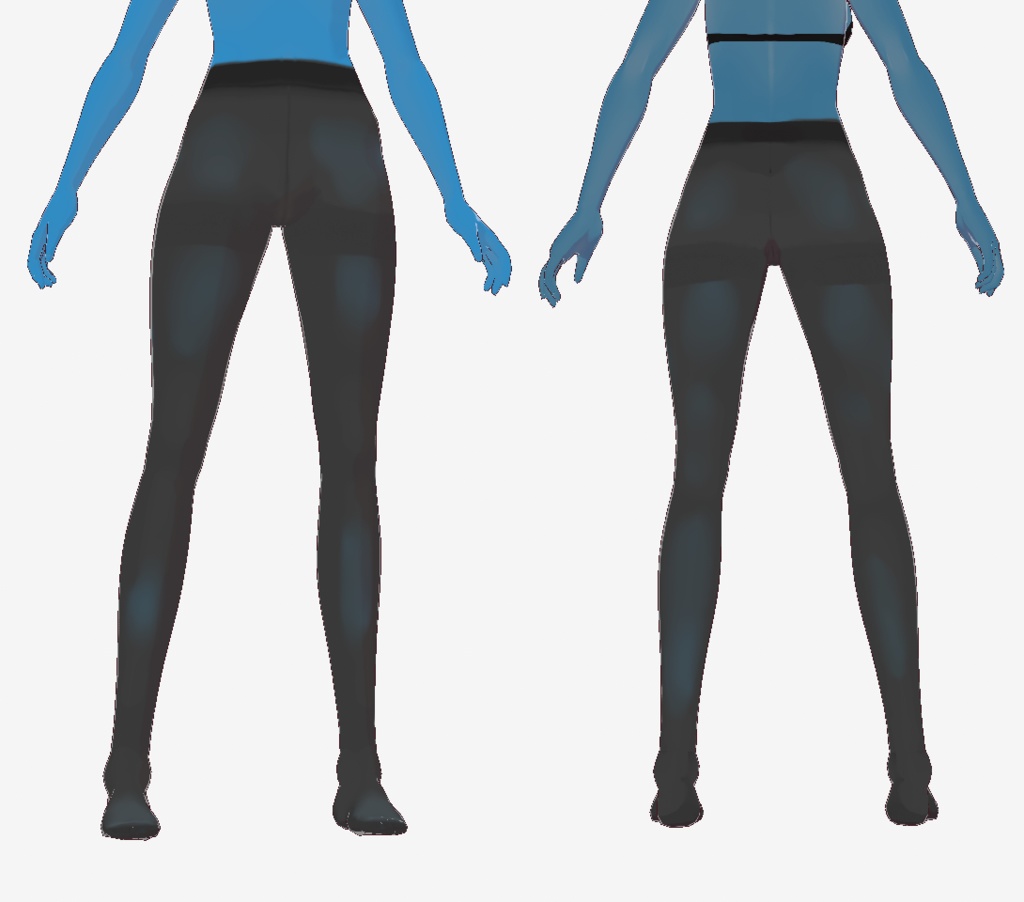 【VRoid用】ちょい透け7種類のタイツセット