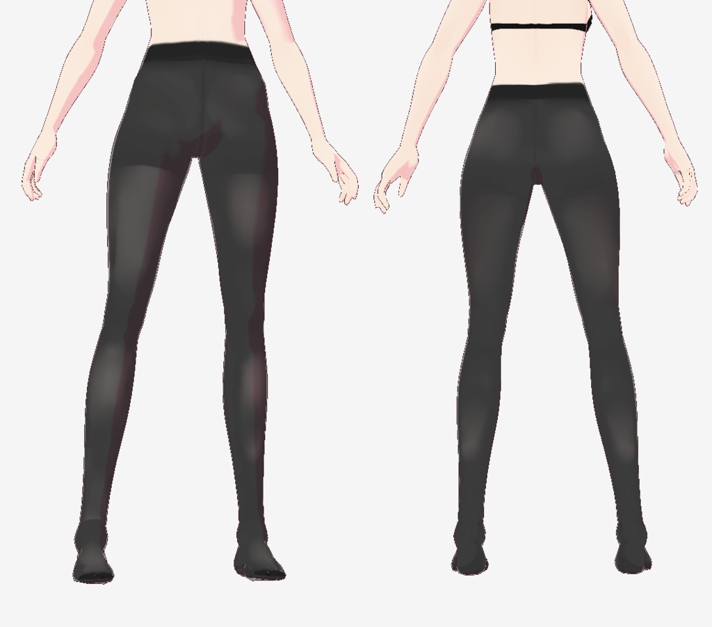 【VRoid用】ちょい透け7種類のタイツセット