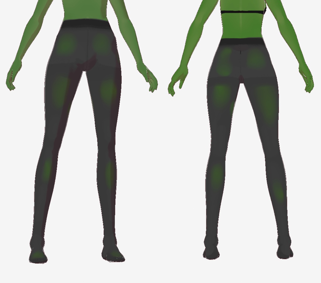 【VRoid用】ちょい透け7種類のタイツセット