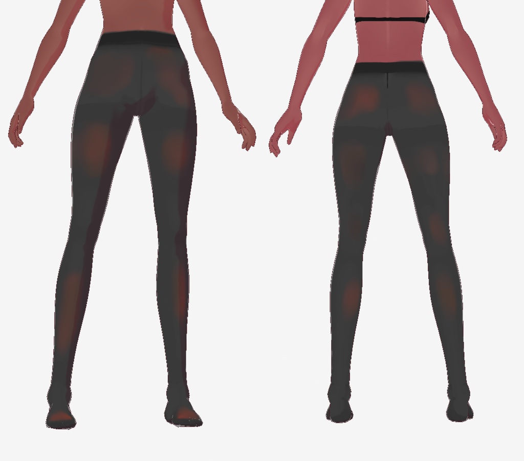 【VRoid用】ちょい透け7種類のタイツセット