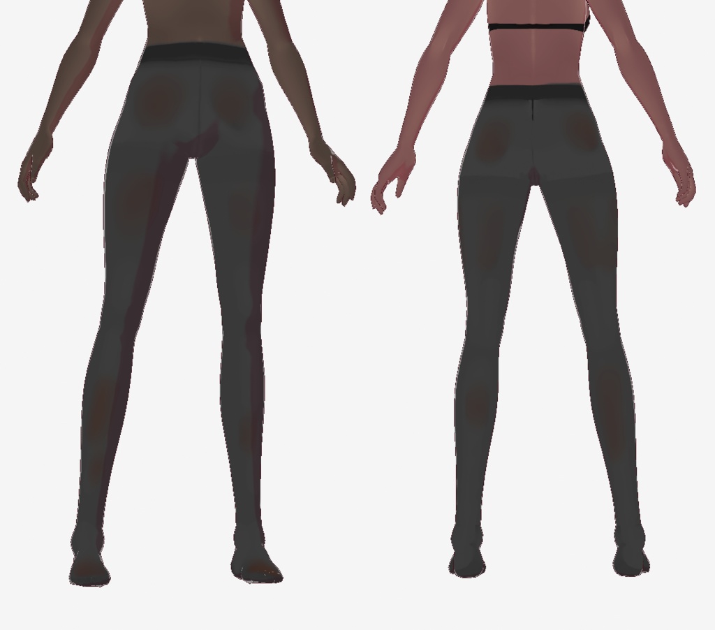 【VRoid用】ちょい透け7種類のタイツセット