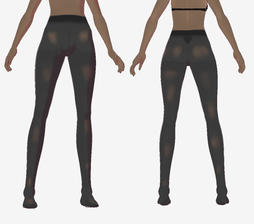 【VRoid用】ちょい透け7種類のタイツセット