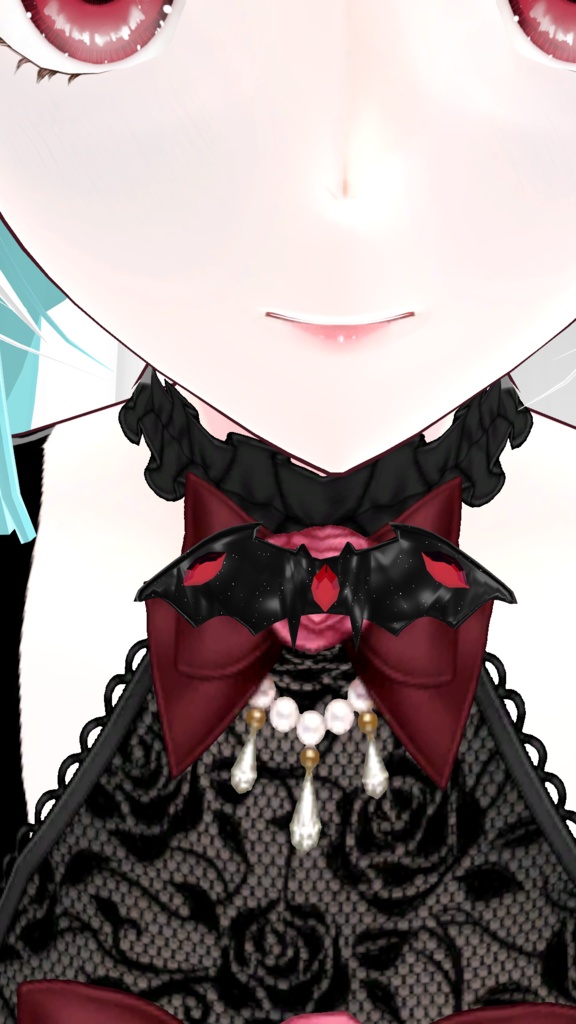 【VRChat想定】コウモリのアクセサリー