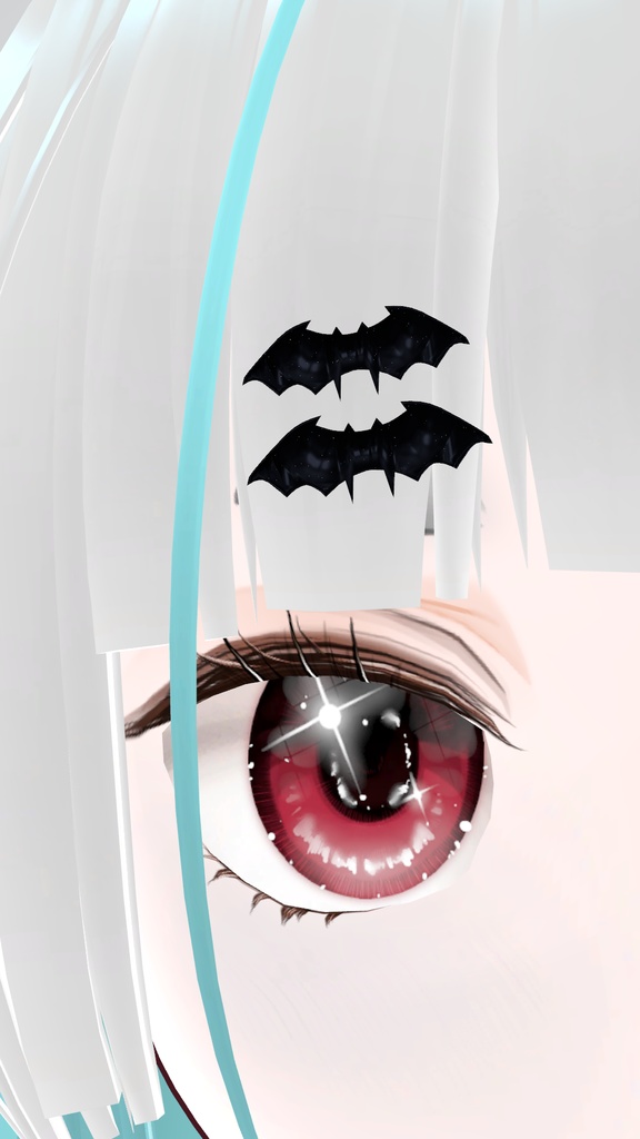 【VRChat想定】コウモリのアクセサリー