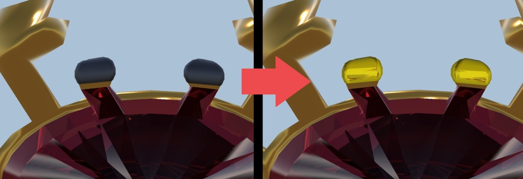 【VRChat想定】カニのアクセサリー