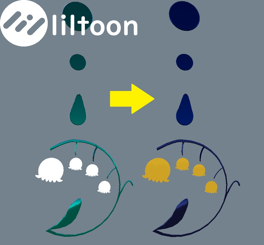 【VRchat】スズラン ピアス :Pierce