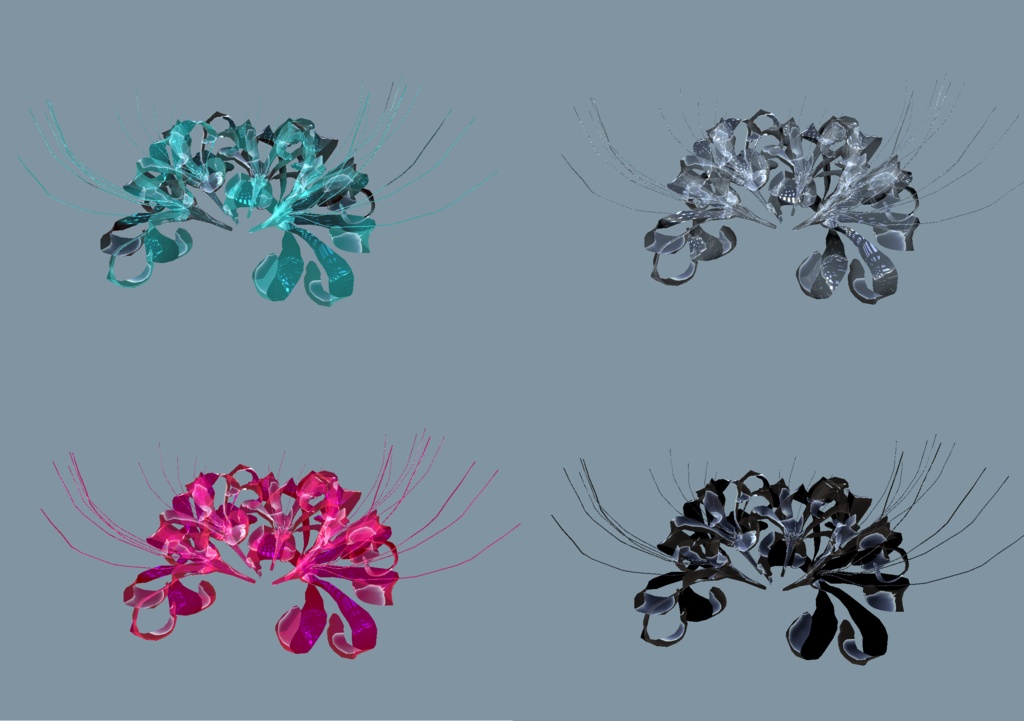 【VRChat想定】Lycoris accessory /彼岸花 【アクセサリ】