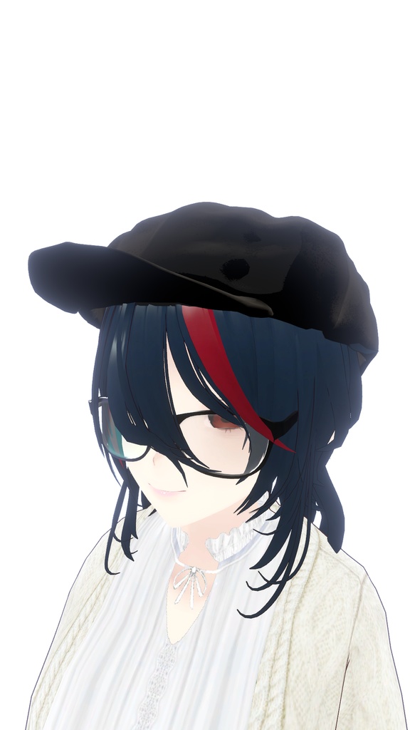 【VRChat想定】キャスケット帽子 / Newsboy hat 【帽子】