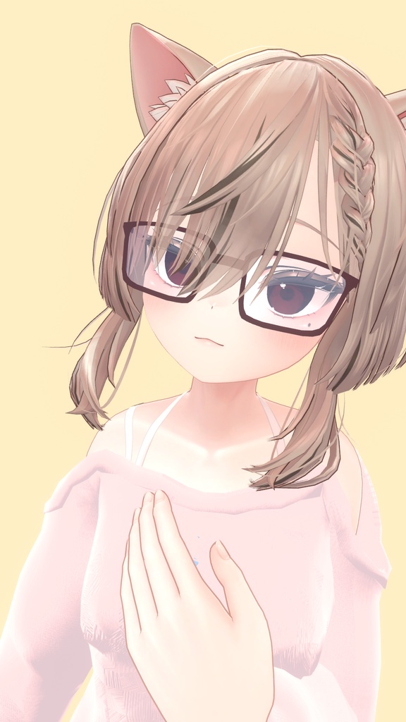 【VRChat想定】3種類の眼鏡 / Set of 3 glasses 【メガネ】