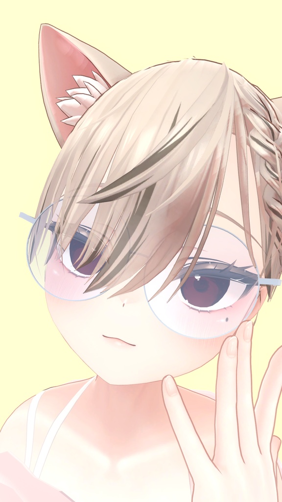 【VRChat想定】3種類の眼鏡 / Set of 3 glasses 【メガネ】