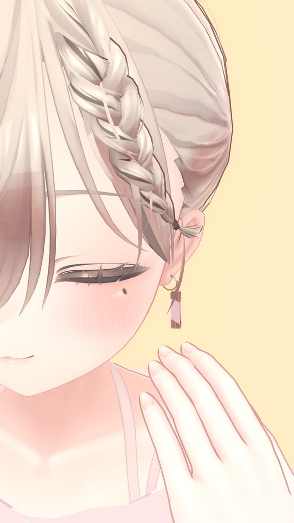 【VRChat想定】Wood Prism Earring 【イヤリング】