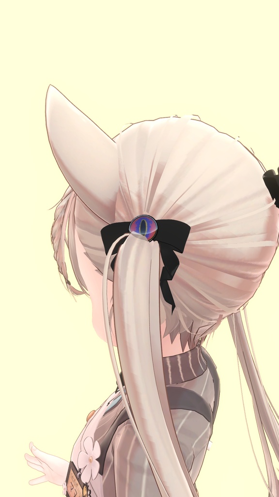 【VRChat想定】Dragon Eye Ribbon 【アクセサリー】