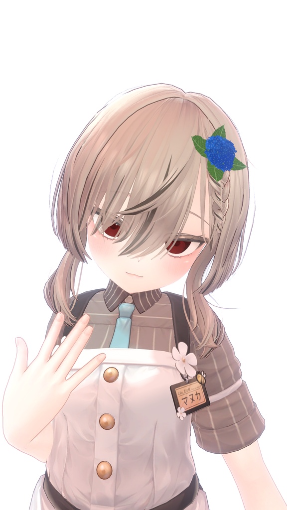 【VRChat想定】あじさいのアクセ 【Free版有り】