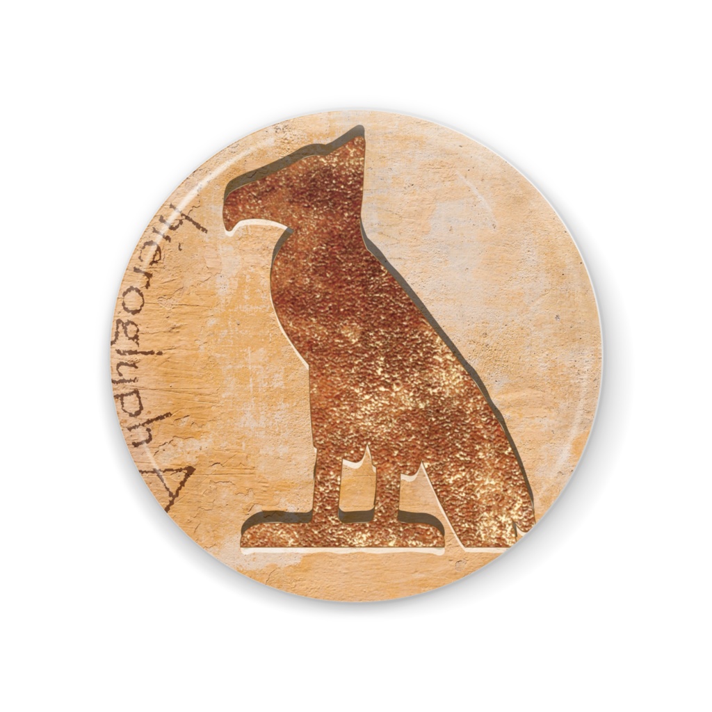 ヒエログリフ　缶ミラー 56mm [文字Ａ]