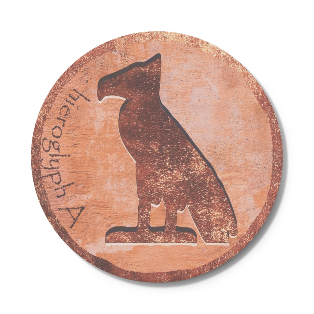 ヒエログリフ　コースター [文字Ａ]