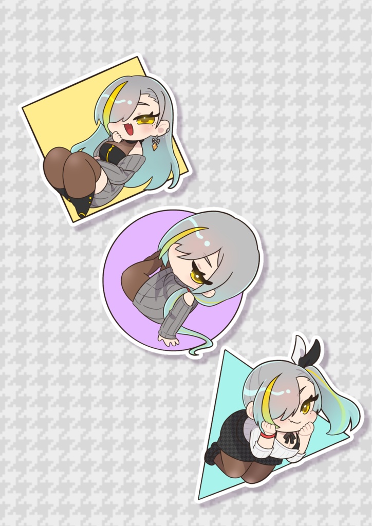 歌衣メイカP  ダイカットシールAセット