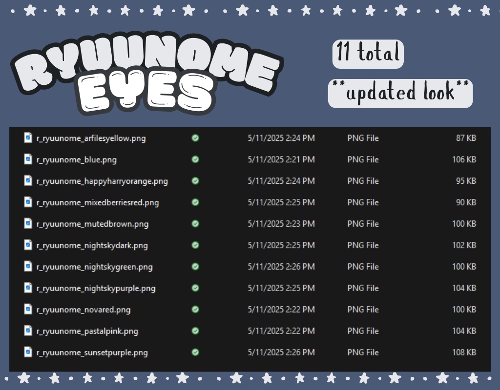 ryuunome eyes 『 VROID 』