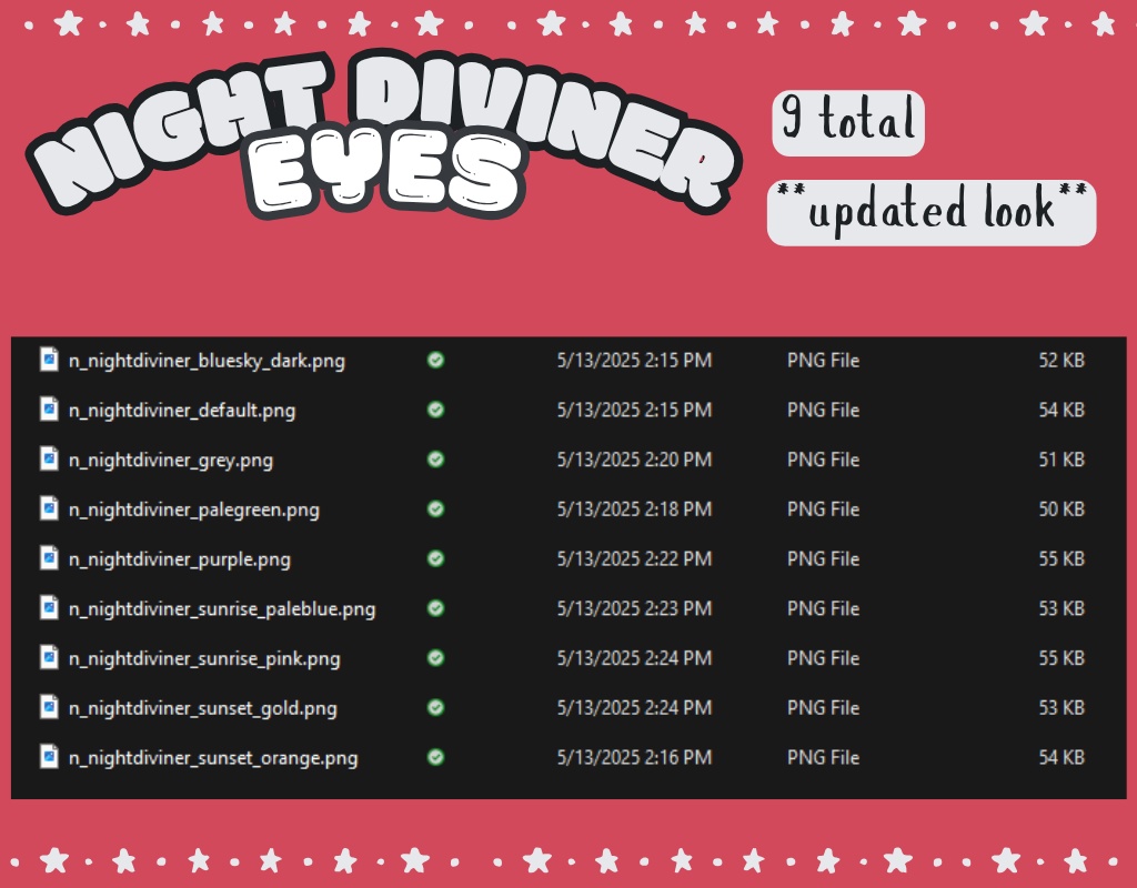 night diviner eyes 『 VROID 』