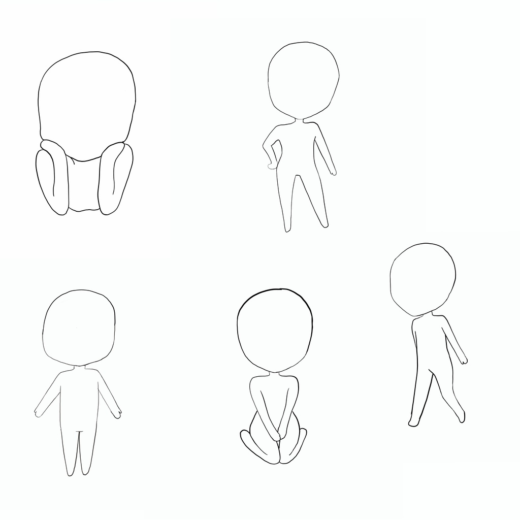 POSE BASE – BASIC SET ( 5 pose)