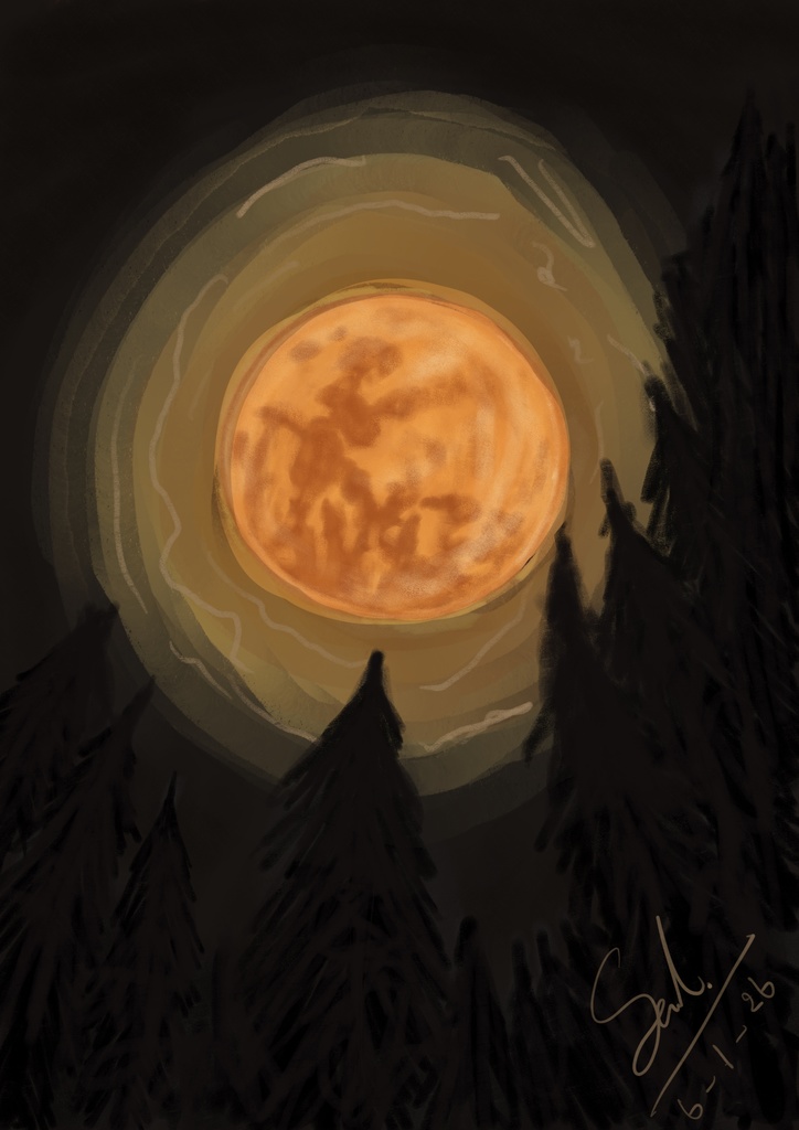Amber moon.