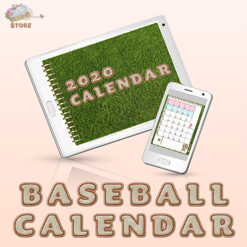 【Baseball Calendar 2020】デジタルカレンダー