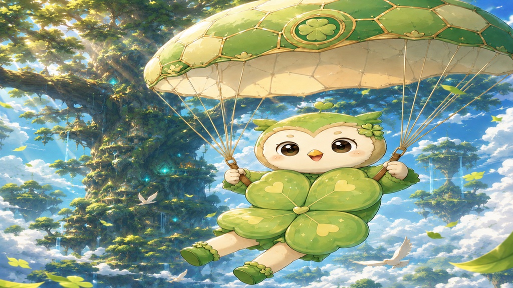 ポーラクローと空の探検 壁紙&イラストセット