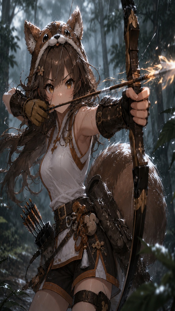 リリスちゃん 雨の森の狙撃手 壁紙&イラストセット