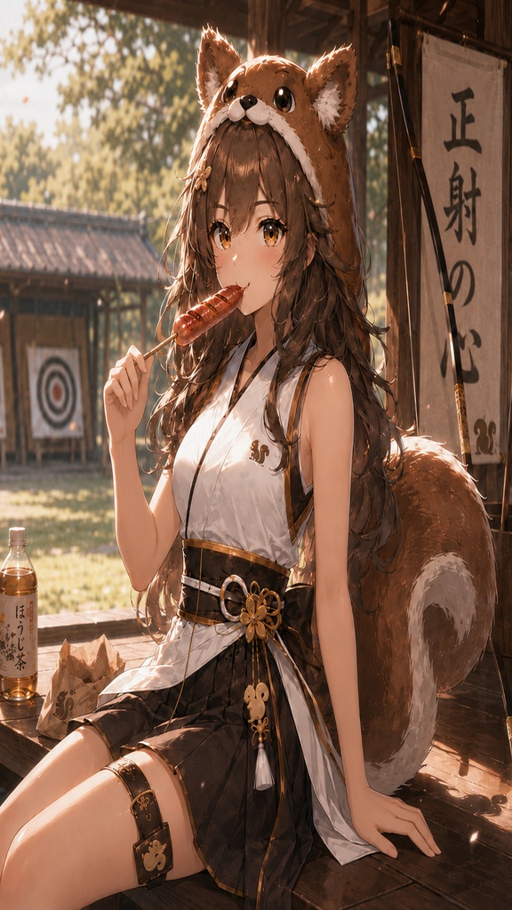 リリスちゃん 弓道場の一日 壁紙&イラストセット