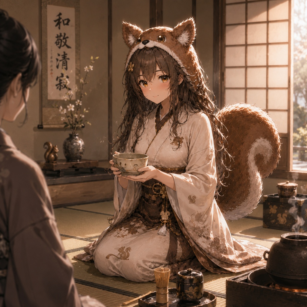 リリスちゃん初めての茶道 壁紙＆イラストセット