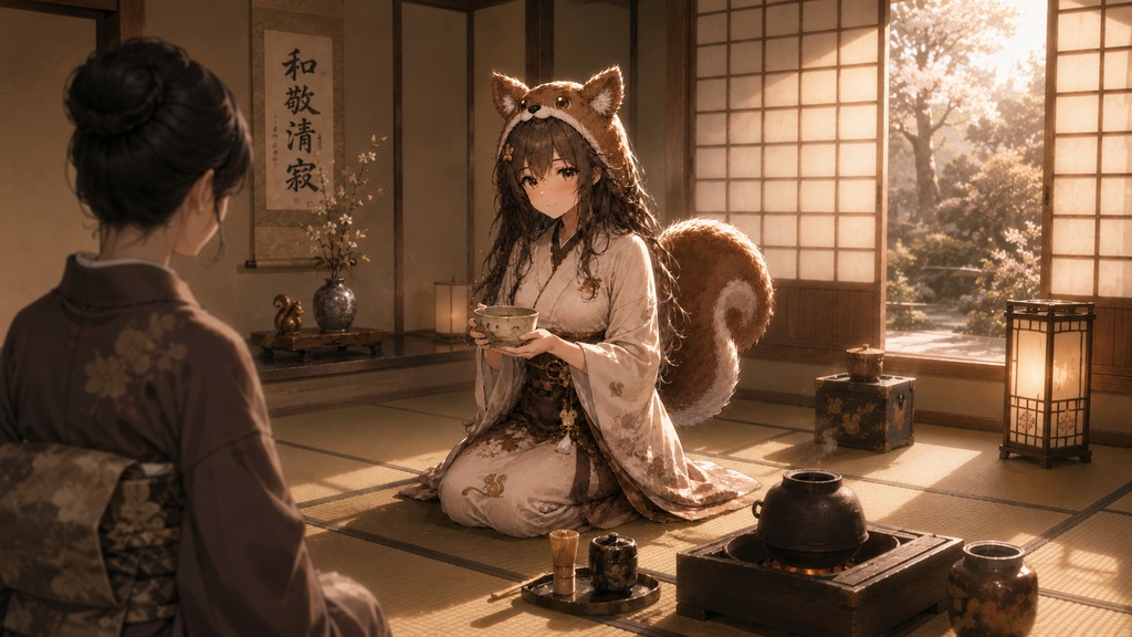 リリスちゃん初めての茶道 壁紙&イラストセット