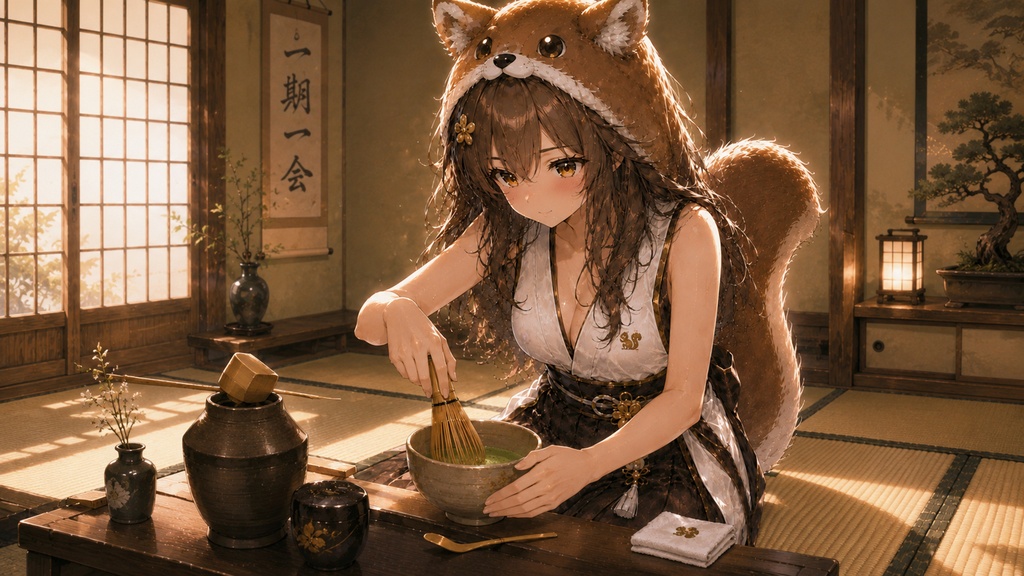 リリスちゃん初めての茶道 壁紙&イラストセット