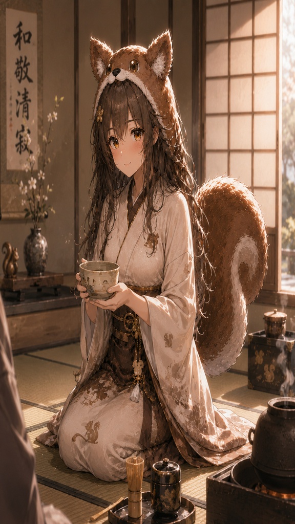 リリスちゃん初めての茶道 壁紙&イラストセット