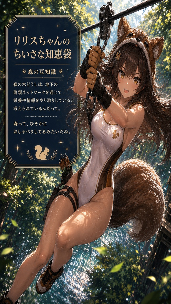 リリスちゃんと森の冒険 壁紙&イラストセット【ちいさな知恵袋付き】