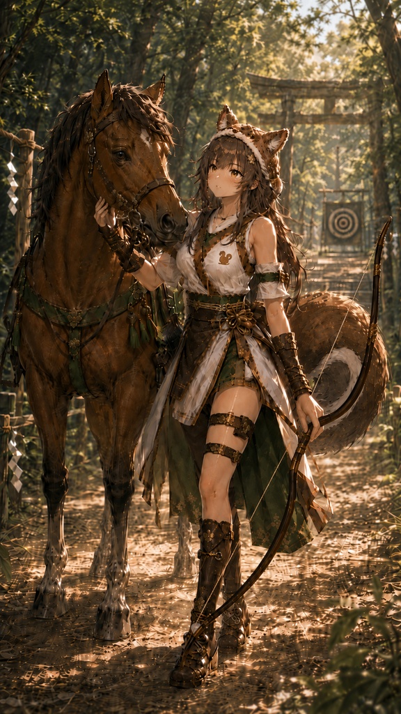 リリスちゃん 流鏑馬 壁紙セット