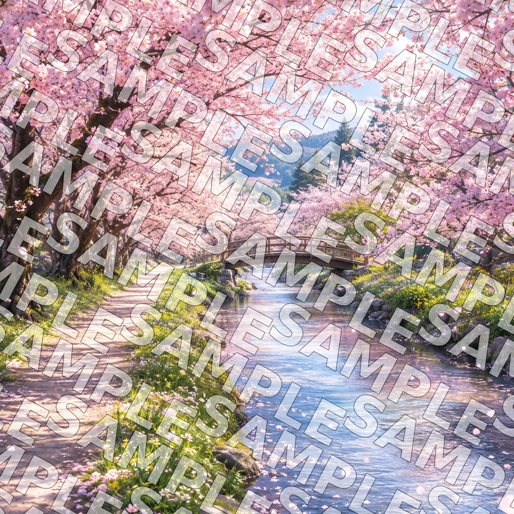 四季彩る幻想風景 背景素材&壁紙セット